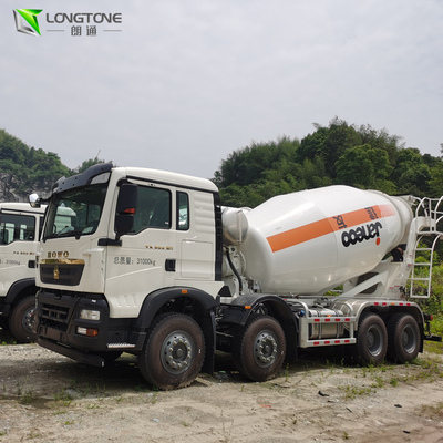 পাম্প 10 চাকা সহ 400L তেল 6X4 ট্রাক মাউন্ট করা কংক্রিট মিক্সার লরি গাড়ি
