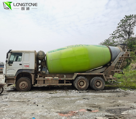 টি-শেপ ব্লেড ব্যবহৃত মিক্সার ট্রাক, 10 M3 মিক্সার ট্যাঙ্ক ট্রাক 8500KG